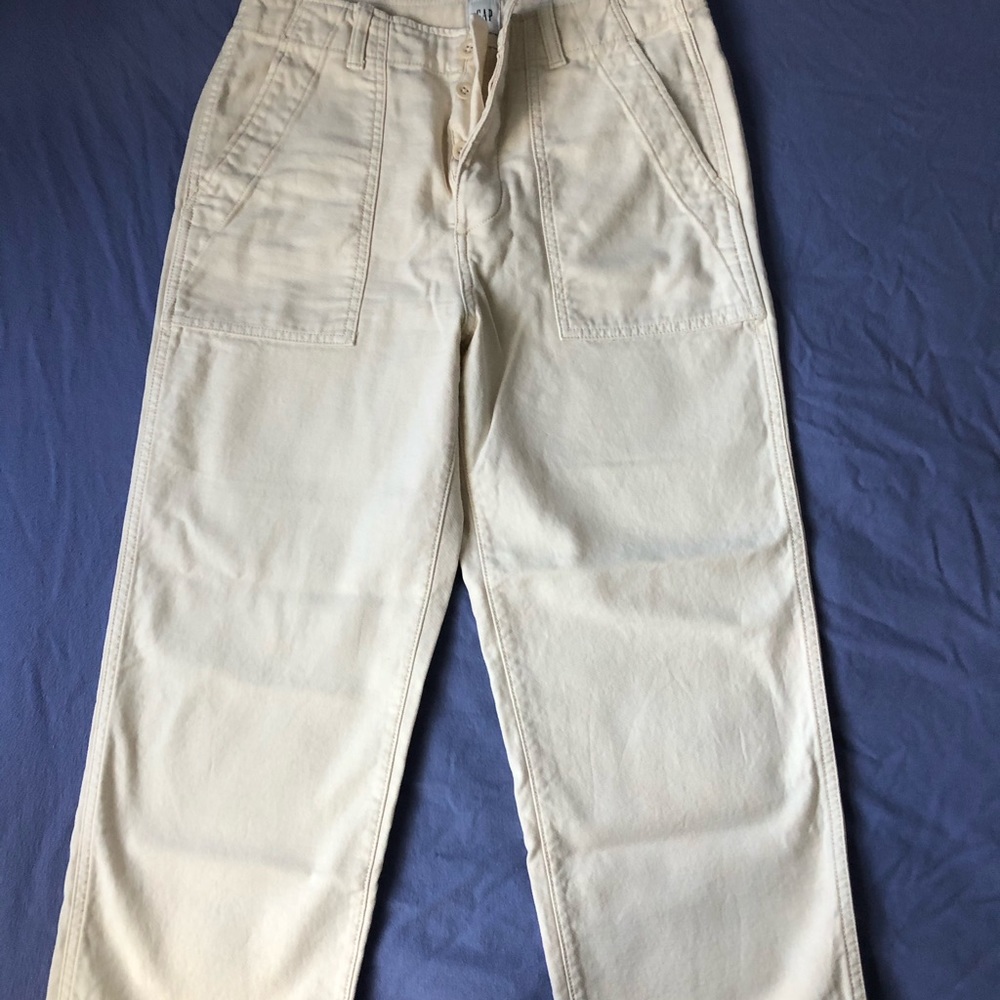 Gap high rise straight crop